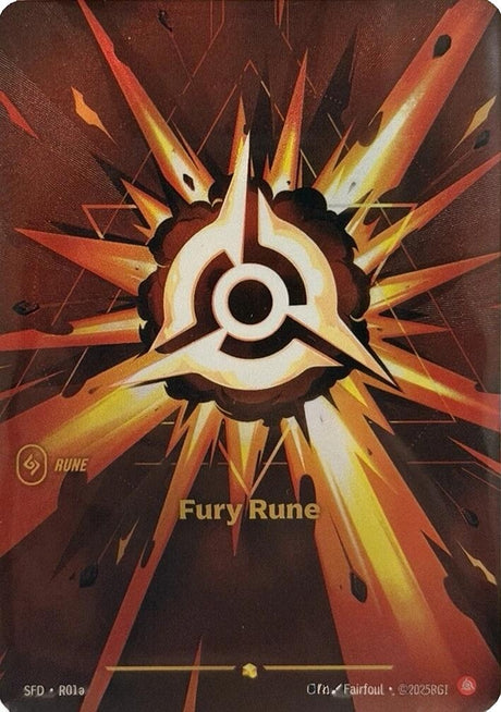 Image for Fury Rune (Alternate Art) (R01a) (Foil) (Spiritforged) - Riftbound: League of Legends Trading Card Game
