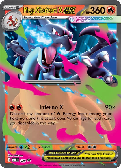 Mega Charizard X ex - 029 (029) (Holofoil) (ME: Mega Evolution Promo)