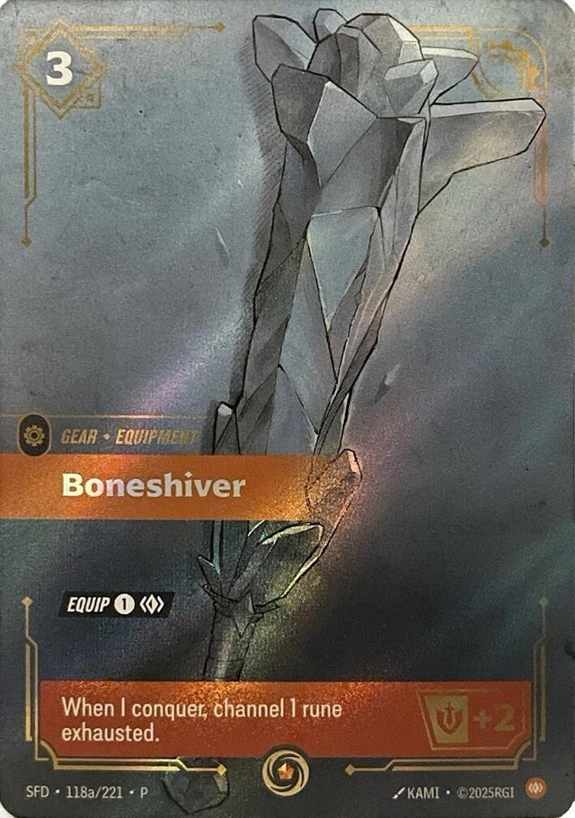 Image for Boneshiver (118a/221) (Foil) (Riftbound Organized Play Promotional Cards) - Riftbound: League of Legends Trading Card Game