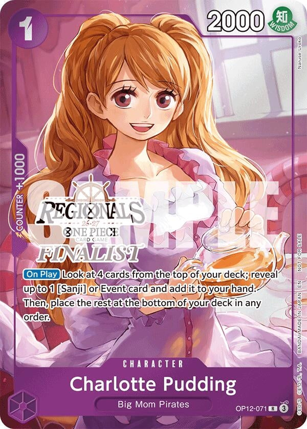 Image for Charlotte Pudding (Regionals Finalist Card Set 26-27) (OP12-071) (Foil) (One Piece Promotion Cards) (OP-PR) - One Piece Card Game