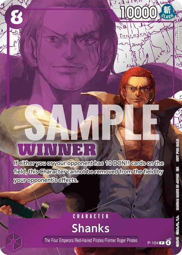Image for Shanks (Winner Pack 2026 Vol. 2) (P-104) (Foil) (One Piece Promotion Cards) (OP-PR) - One Piece Card Game