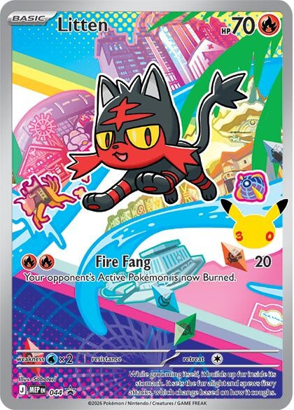 Litten - 044 (044) (Holofoil) (ME: Mega Evolution Promo)