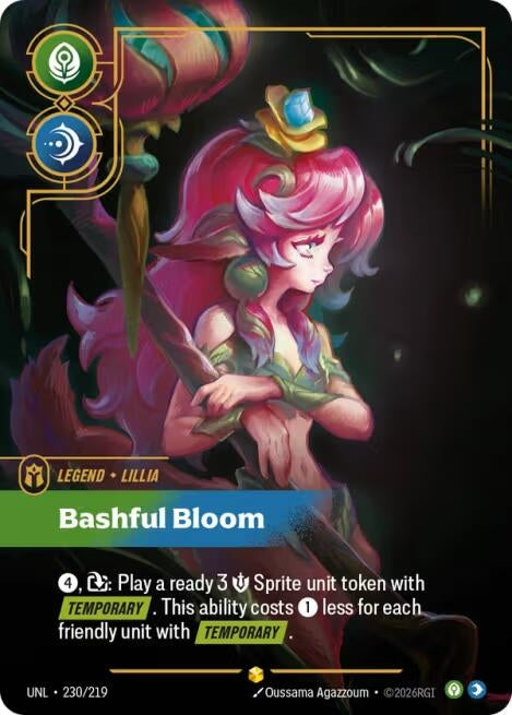 Lillia - Bashful Bloom (Overnumbered) (230/219) (Foil) (Unleashed)