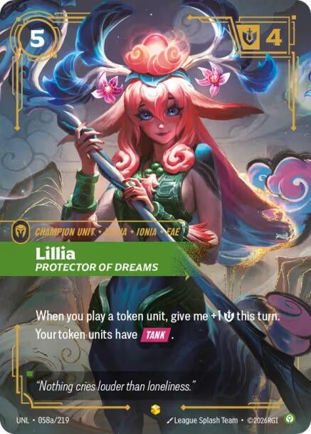 Lillia - Protector of Dreams (Alternate Art) (058a/219) (Foil) (Unleashed)