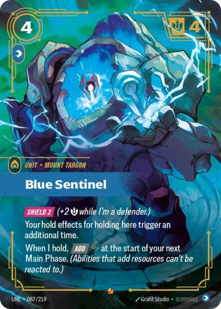 Blue Sentinel (087/219) (Foil) (Unleashed)