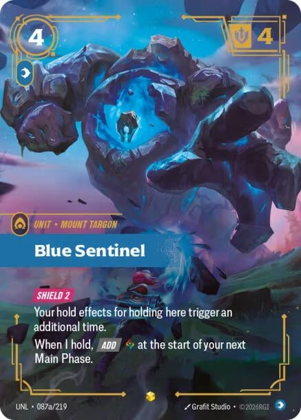 Blue Sentinel (Alternate Art) (087a/219) (Foil) (Unleashed)