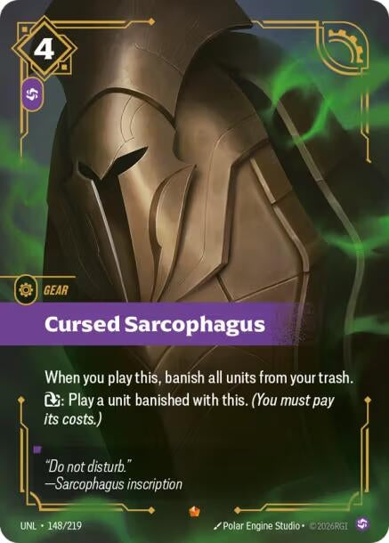 Cursed Sarcophagus (148/219) (Foil) (Unleashed)