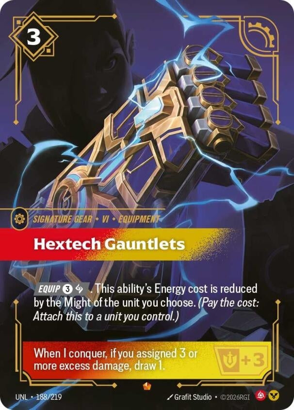 Hextech Gauntlets (188/219) (Foil) (Unleashed)