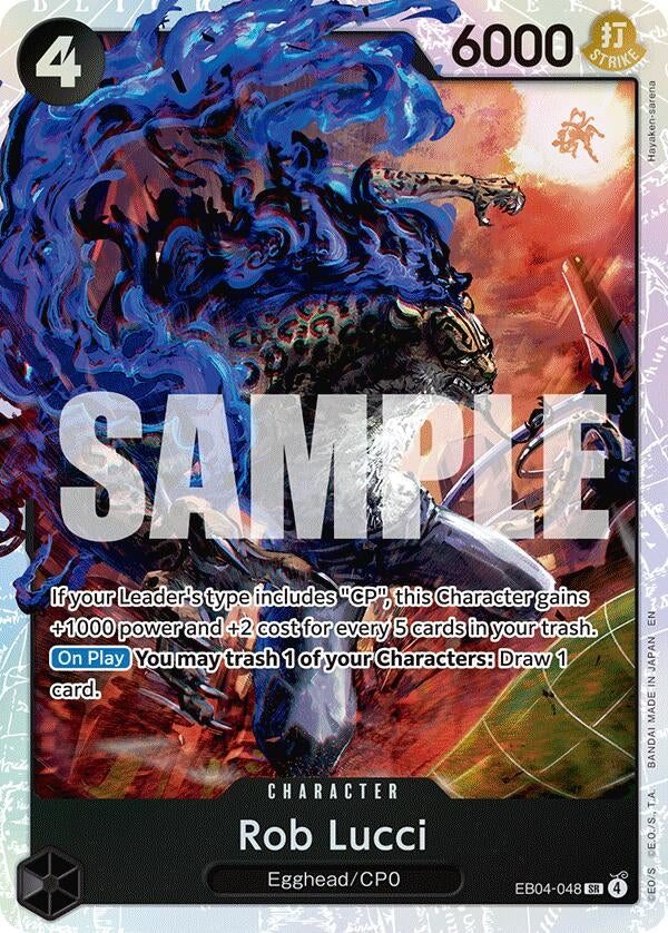 Image for Rob Lucci (EB04-048) (Foil) (Adventure on Kami's Island) - One Piece Card Game