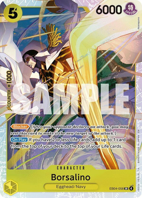Image for Borsalino (EB04-058) (Foil) (Adventure on Kami's Island) - One Piece Card Game