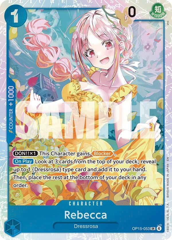 Image for Rebecca (OP15-053) (OP15-053) (Foil) (Adventure on Kami's Island) - One Piece Card Game