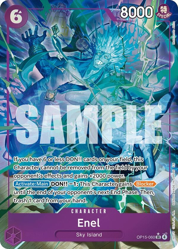 Image for Enel (OP15-060) (Alternate Art) (OP15-060) (Foil) (Adventure on Kami's Island) - One Piece Card Game