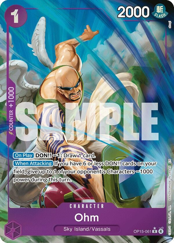 Image for Ohm (Alternate Art) (OP15-061) (Foil) (Adventure on Kami's Island) - One Piece Card Game