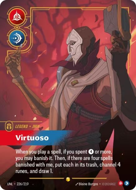 Jhin - Virtuoso (Overnumbered) (226/219) (Foil) (Unleashed)