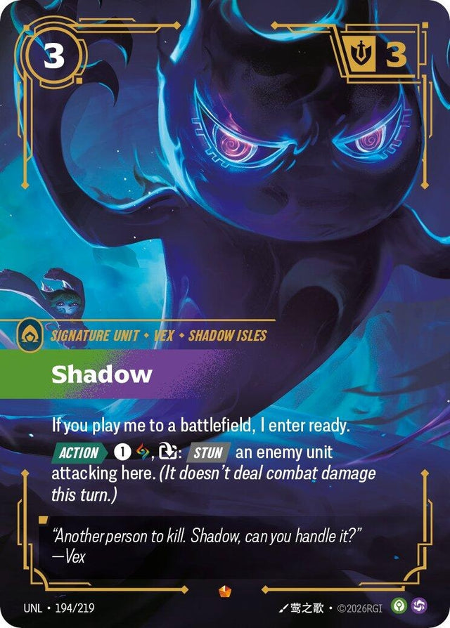 Shadow (194/219) (Foil) (Unleashed)