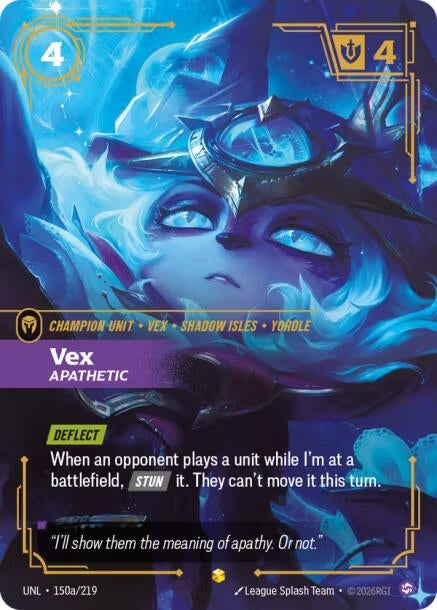 Vex - Apathetic (Alternate Art) (150a/219) (Foil) (Unleashed)