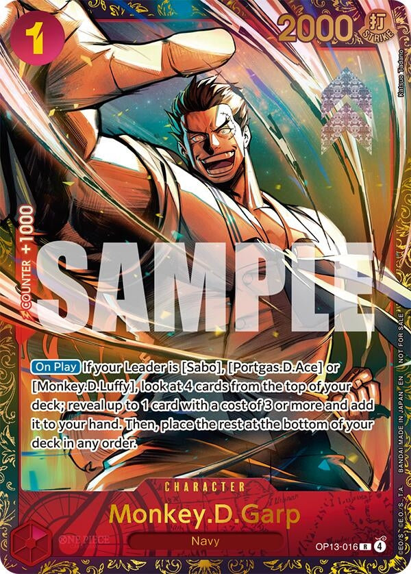 Image for Monkey.D.Garp (Treasure Cup March 2026) (OP13-016) (Foil) (One Piece Promotion Cards) (OP-PR) - One Piece Card Game
