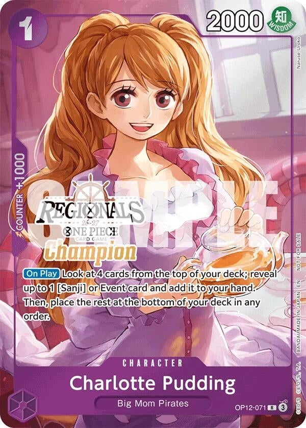 Image for Charlotte Pudding (Regionals Champion Card Set 26-27) (OP12-071) (Foil) (One Piece Promotion Cards) (OP-PR) - One Piece Card Game