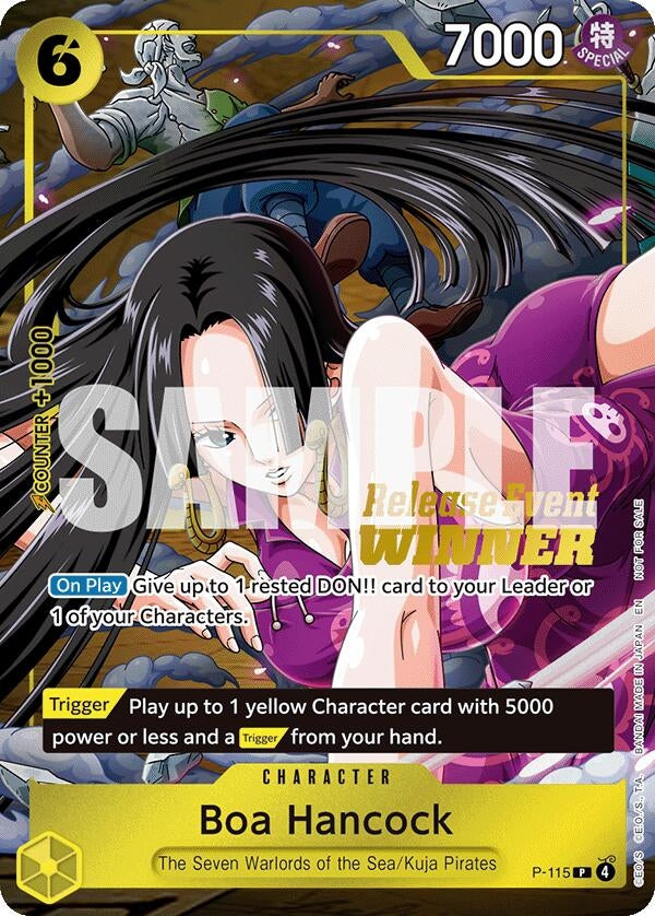Image for Boa Hancock (OP15 Release Event Winner) (P-115) (Foil) (One Piece Promotion Cards) (OP-PR) - One Piece Card Game