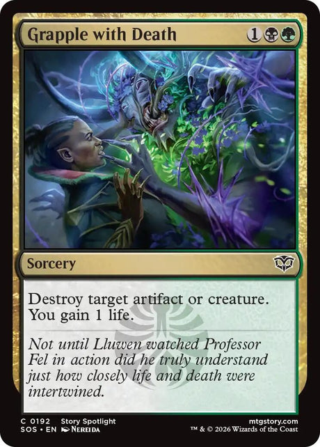 Image for Grapple with Death (192) (Secrets of Strixhaven) - Magic: The Gathering