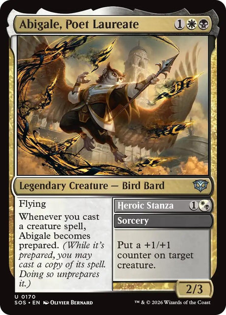 Image for Abigale, Poet Laureate (170) (Foil) (Secrets of Strixhaven) - Magic: The Gathering