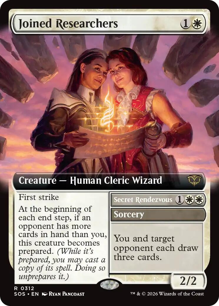Image for Joined Researchers (Extended Art) (312) (Foil) (Secrets of Strixhaven) - Magic: The Gathering