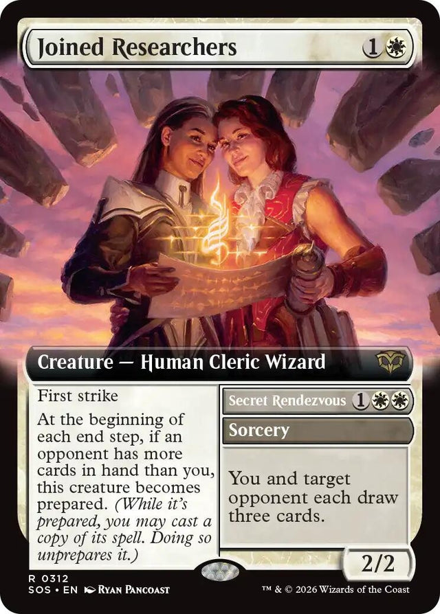 Image for Joined Researchers (Extended Art) (312) (Foil) (Secrets of Strixhaven) - Magic: The Gathering