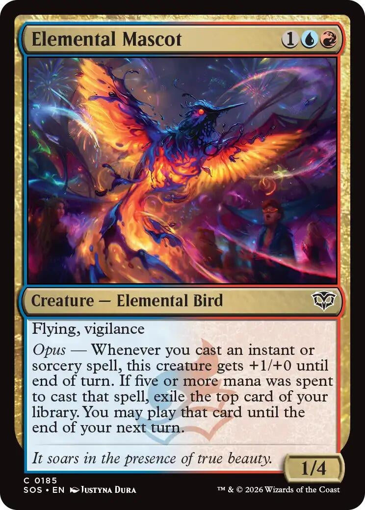 Image for Elemental Mascot (185) (Foil) (Secrets of Strixhaven) - Magic: The Gathering