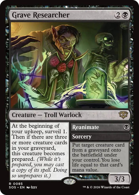 Image for Grave Researcher (85) (Secrets of Strixhaven) - Magic: The Gathering