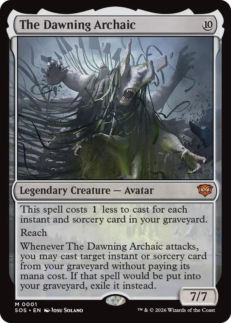 Image for The Dawning Archaic (1) (Foil) (Secrets of Strixhaven) - Magic: The Gathering