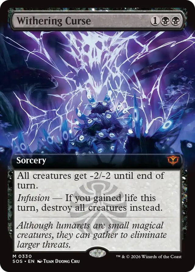 Image for Withering Curse (Extended Art) (330) (Foil) (Secrets of Strixhaven) - Magic: The Gathering