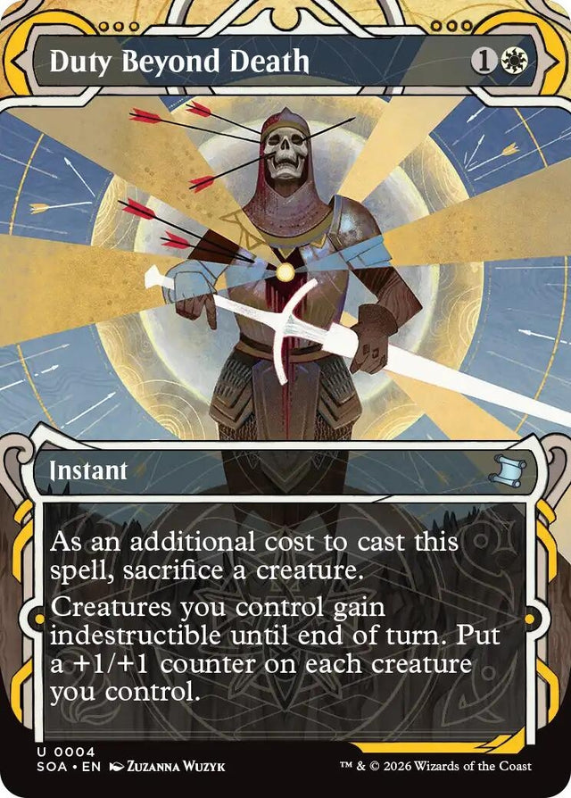 Image for Duty Beyond Death (4) (Foil) (Secrets of Strixhaven: Mystical Archive) - Magic: The Gathering