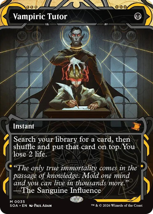 Image for Vampiric Tutor (35) (Foil) (Secrets of Strixhaven: Mystical Archive) - Magic: The Gathering