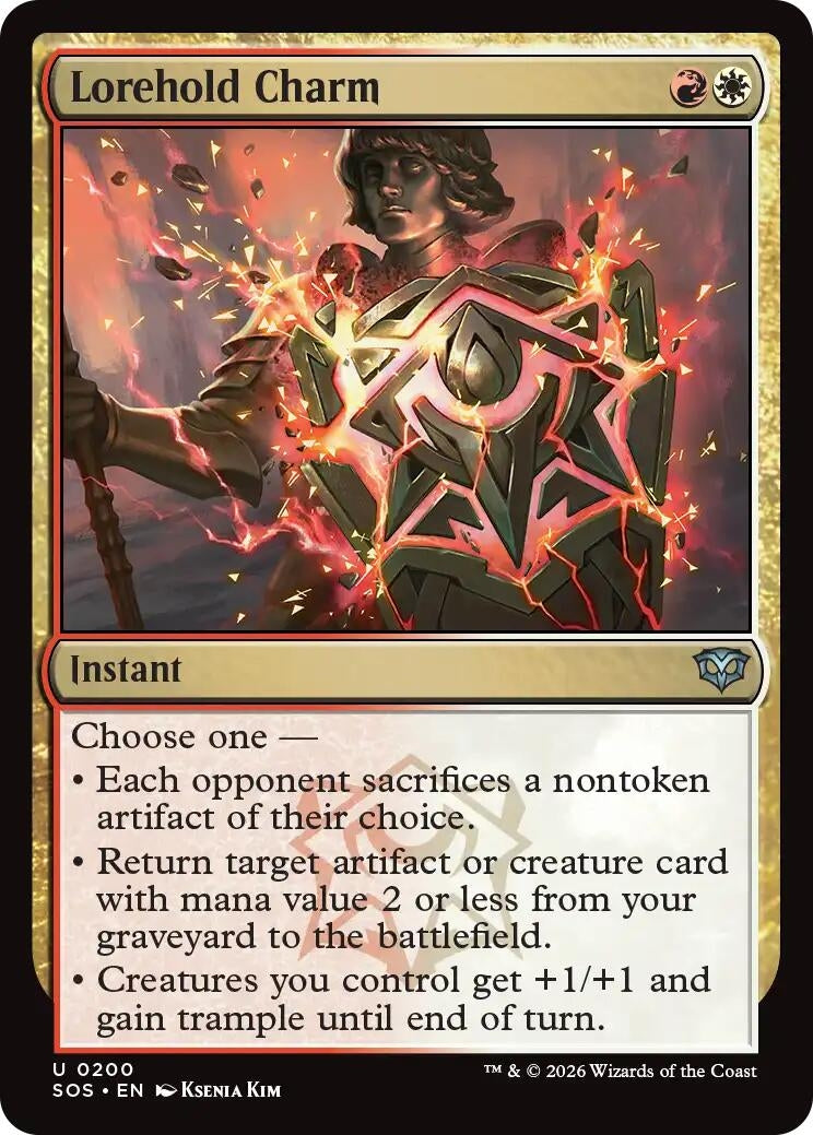 Image for Lorehold Charm (200) (Foil) (Secrets of Strixhaven) - Magic: The Gathering