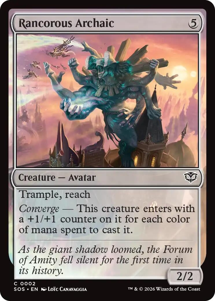 Image for Rancorous Archaic (2) (Foil) (Secrets of Strixhaven) - Magic: The Gathering