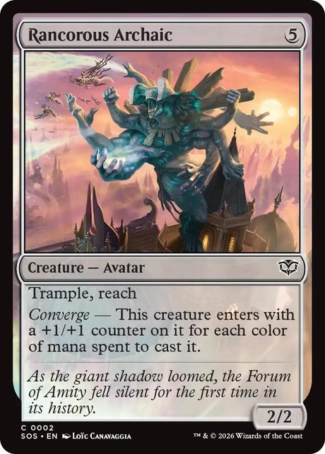 Image for Rancorous Archaic (2) (Foil) (Secrets of Strixhaven) - Magic: The Gathering
