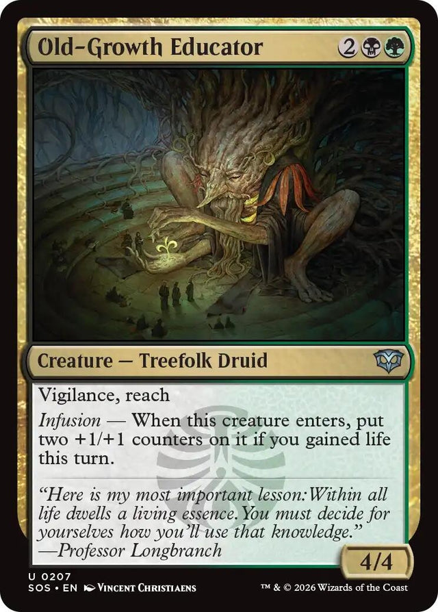 Image for Old-Growth Educator (207) (Foil) (Secrets of Strixhaven) - Magic: The Gathering