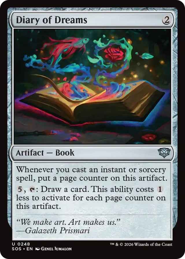 Image for Diary of Dreams (248) (Foil) (Secrets of Strixhaven) - Magic: The Gathering