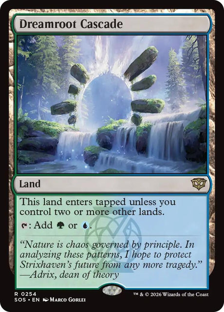 Image for Dreamroot Cascade (254) (Foil) (Secrets of Strixhaven) - Magic: The Gathering