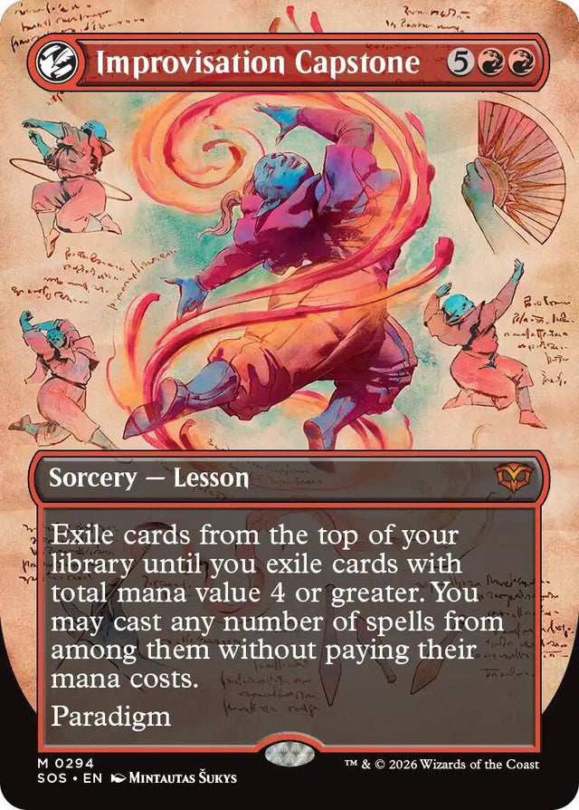 Image for Improvisation Capstone (Borderless) (294) (Foil) (Secrets of Strixhaven) - Magic: The Gathering