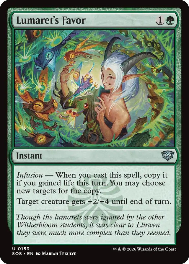Image for Lumaret's Favor (153) (Secrets of Strixhaven) - Magic: The Gathering