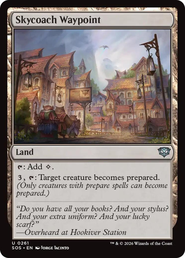 Image for Skycoach Waypoint (261) (Foil) (Secrets of Strixhaven) - Magic: The Gathering