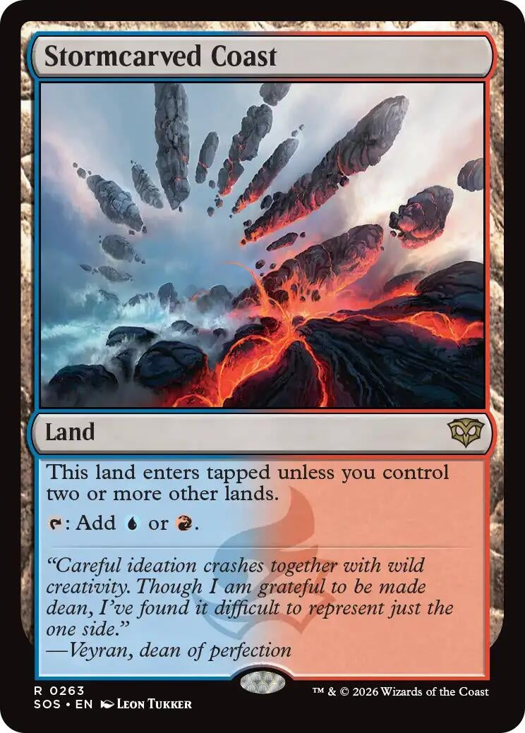 Image for Stormcarved Coast (263) (Foil) (Secrets of Strixhaven) - Magic: The Gathering