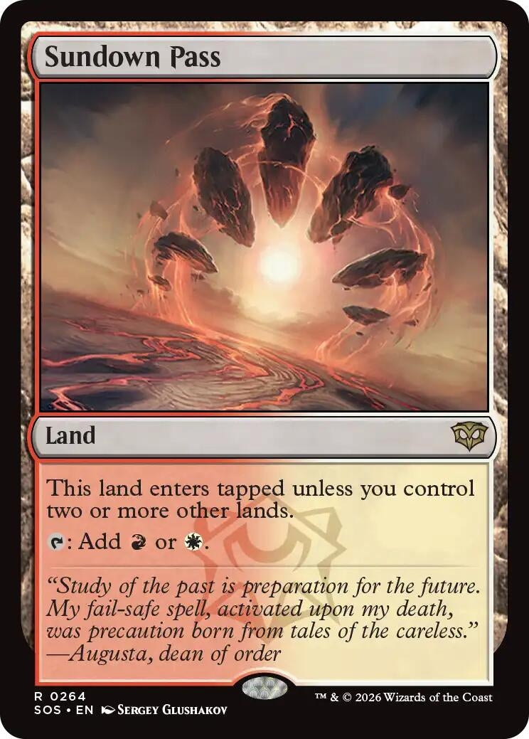 Image for Sundown Pass (264) (Foil) (Secrets of Strixhaven) - Magic: The Gathering