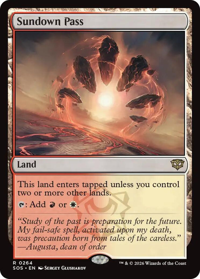 Image for Sundown Pass (264) (Foil) (Secrets of Strixhaven) - Magic: The Gathering