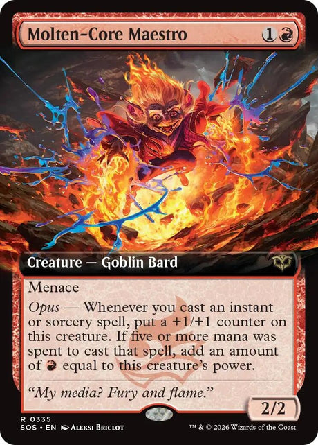 Image for Molten-Core Maestro (Extended Art) (335) (Foil) (Secrets of Strixhaven) - Magic: The Gathering