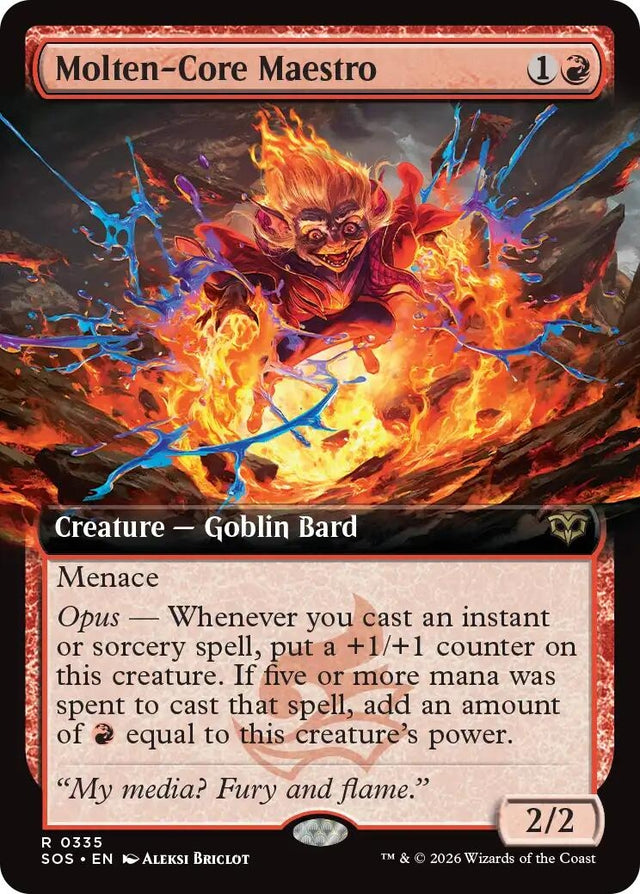 Image for Molten-Core Maestro (Extended Art) (335) (Foil) (Secrets of Strixhaven) - Magic: The Gathering