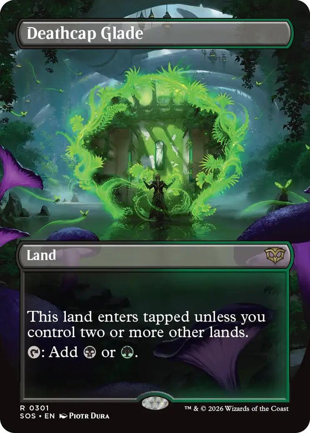 Image for Deathcap Glade (Borderless) (301) (Secrets of Strixhaven) - Magic: The Gathering