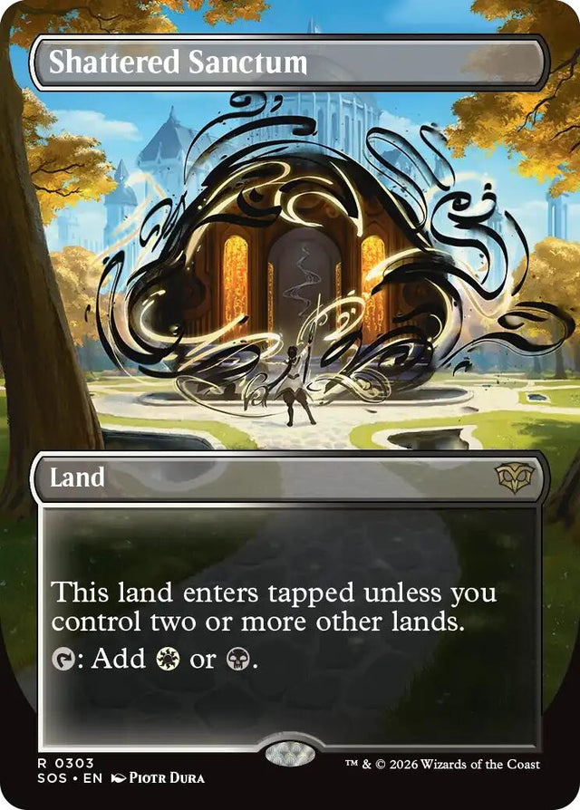 Image for Shattered Sanctum (Borderless) (303) (Foil) (Secrets of Strixhaven) - Magic: The Gathering
