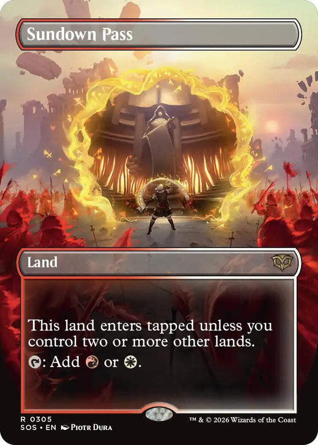 Image for Sundown Pass (Borderless) (305) (Secrets of Strixhaven) - Magic: The Gathering